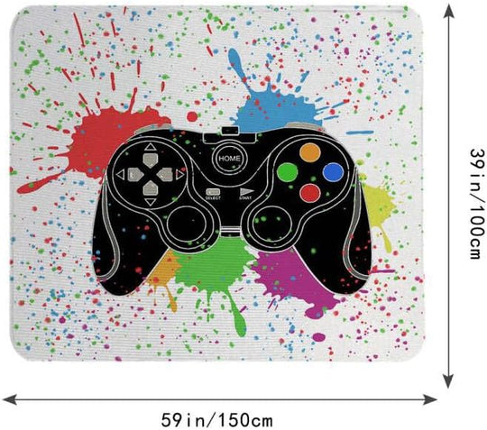Gaming-Themed Area Rug With Colorful Controller Design