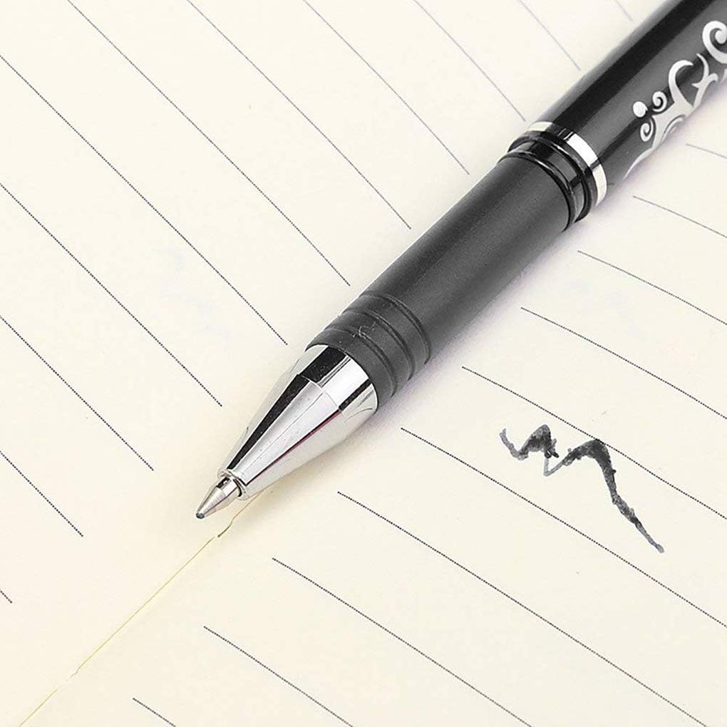 4pcs 0.5mm Erasable Gel Ink Pens Smooth Handwriting Pens