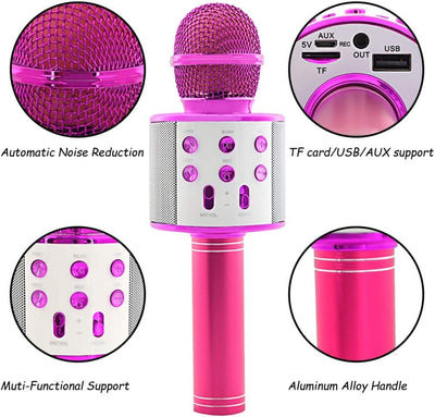 Wireless Bluetooth Musical Mic -Pink