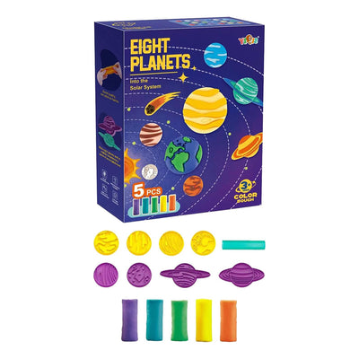 Colored Clay Dough  Eight Planets Set