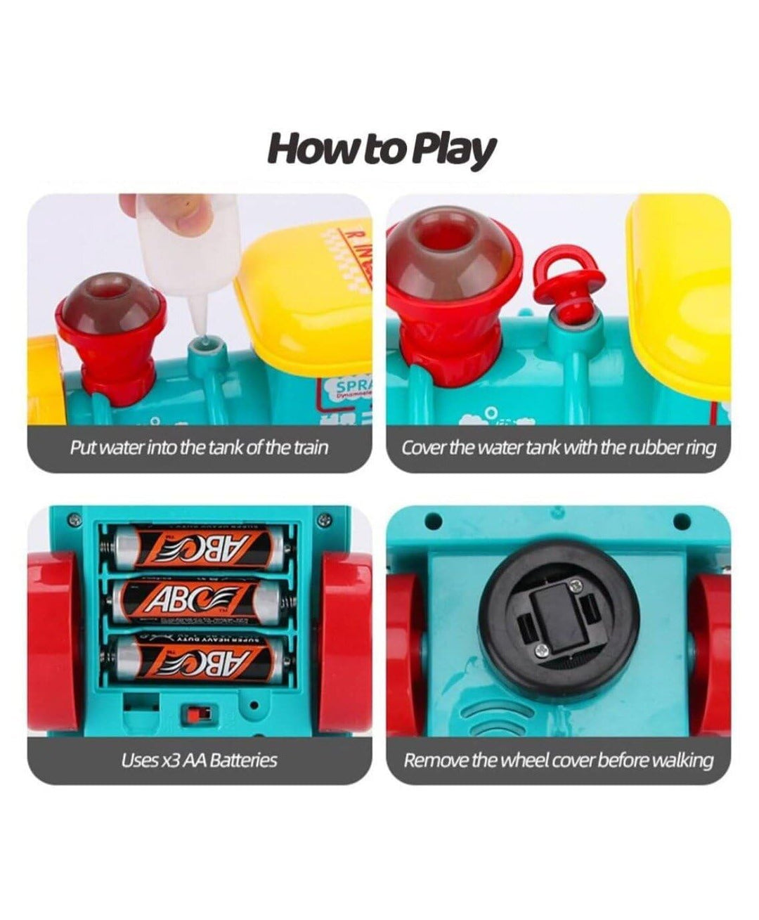 Spray Train Toy Fun Water Adventure for Kids