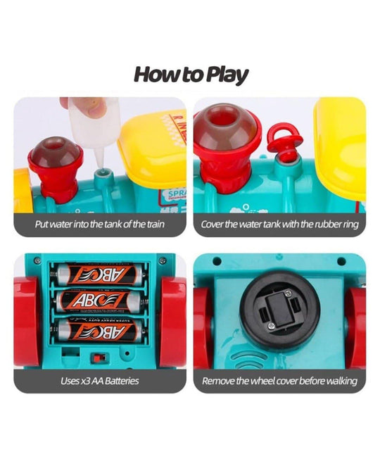 Spray Train Toy Fun Water Adventure for Kids