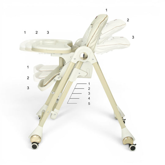 TINNIES BABY HIGH CHAIR WITH SWING - WHITE