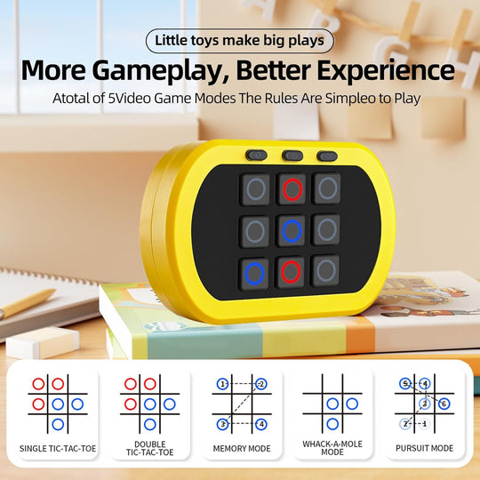 5in1 Handheld Puzzle Game Console Tic Tac Toe Games