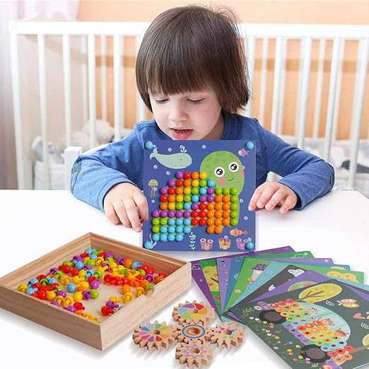 Gear Toy Mushroom Nail Puzzle