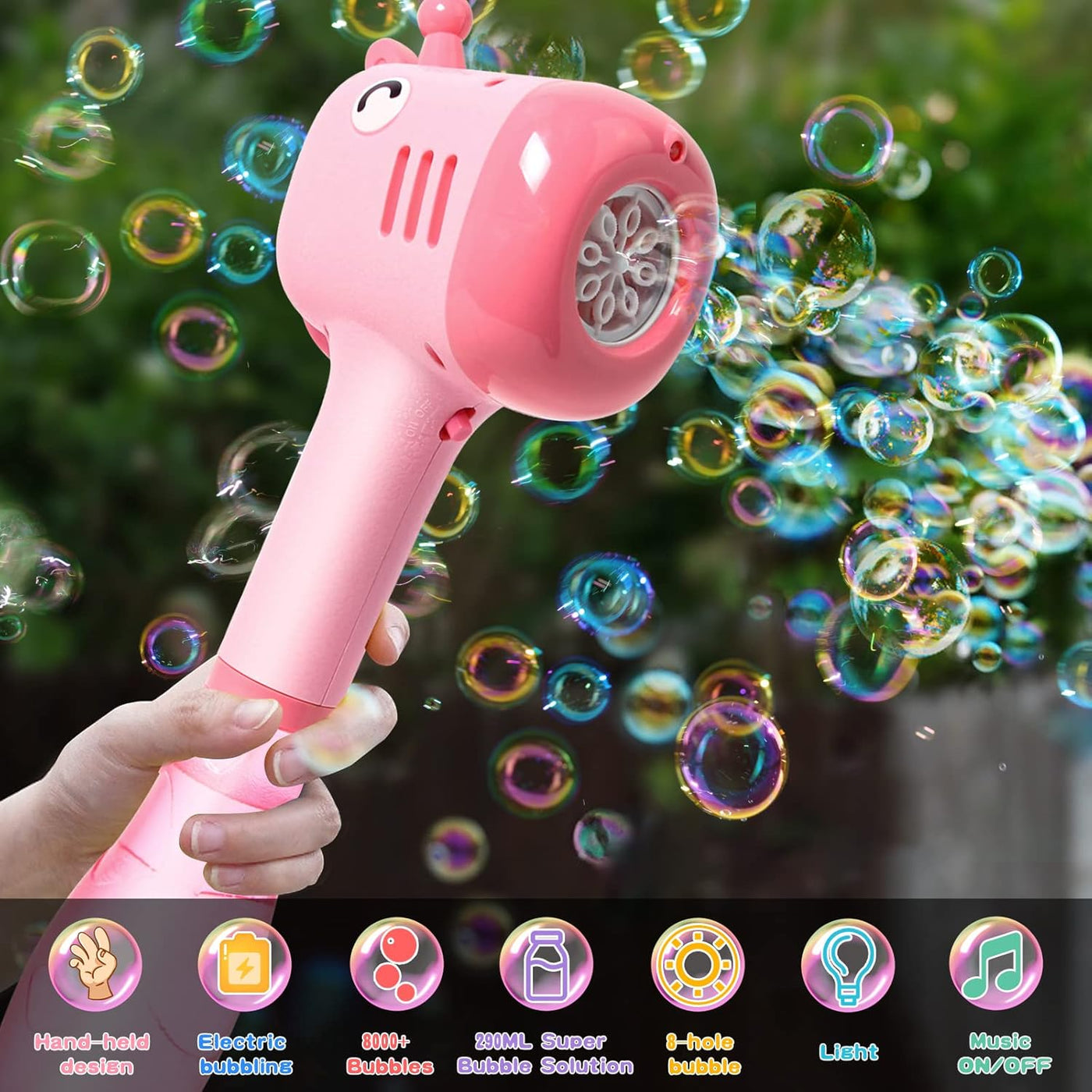 Bubble Gun Machine With Light And Music