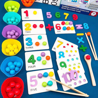 Wooden Number Cognitive Matching Game