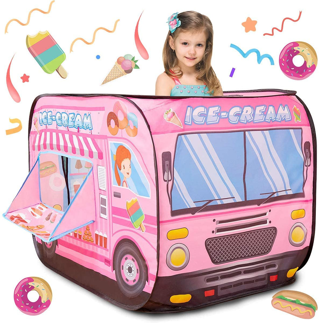Princess Ice-Cream Pop Up Play Tent House for Kids