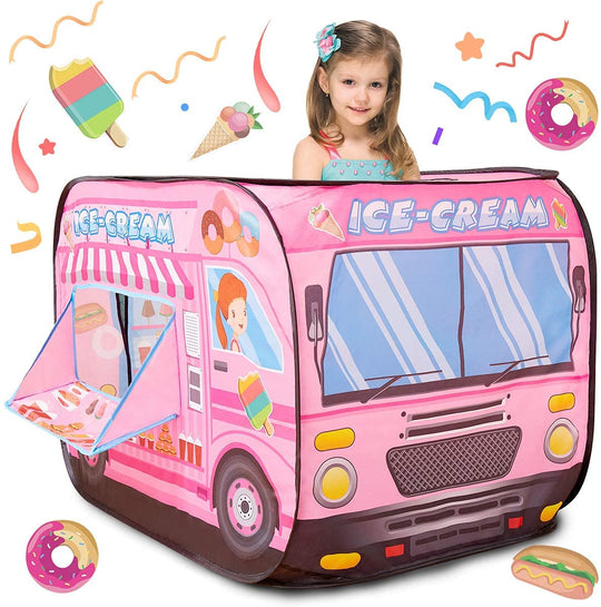 Princess Ice-Cream Pop Up Play Tent House for Kids