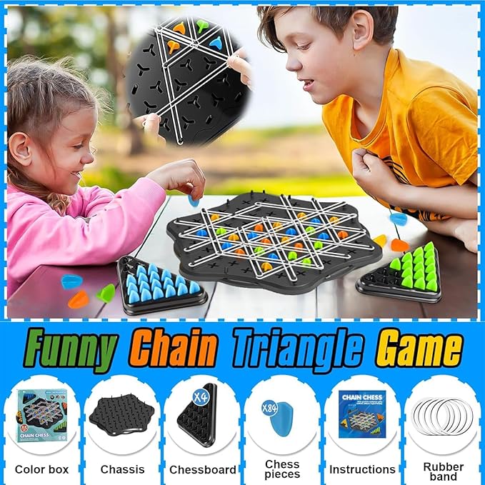Chain Logic Chess Triggle Rubber Band Multiplayer Game