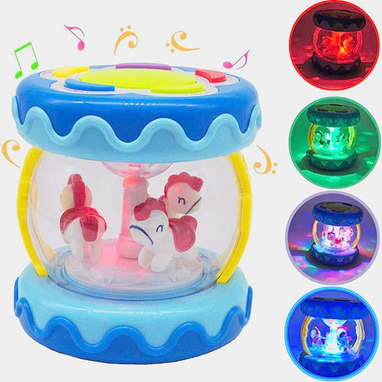 Baby Carousel Musical Drum with Lights