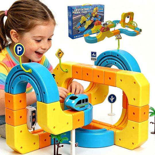 Levitating Rail Car DIY Track Set | 127PCs