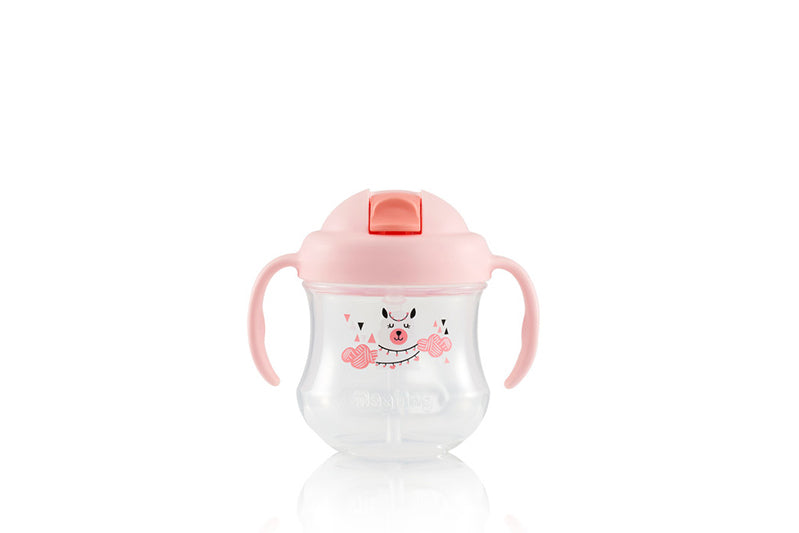 PIGEON MAG MAG STRAW CUP MATTE PINK