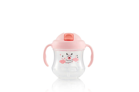PIGEON MAG MAG STRAW CUP MATTE PINK