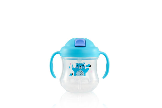 PIGEON MAG MAG STRAW CUP MATTE BLUE
