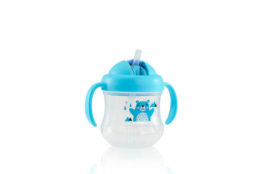PIGEON MAG MAG STRAW CUP MATTE BLUE