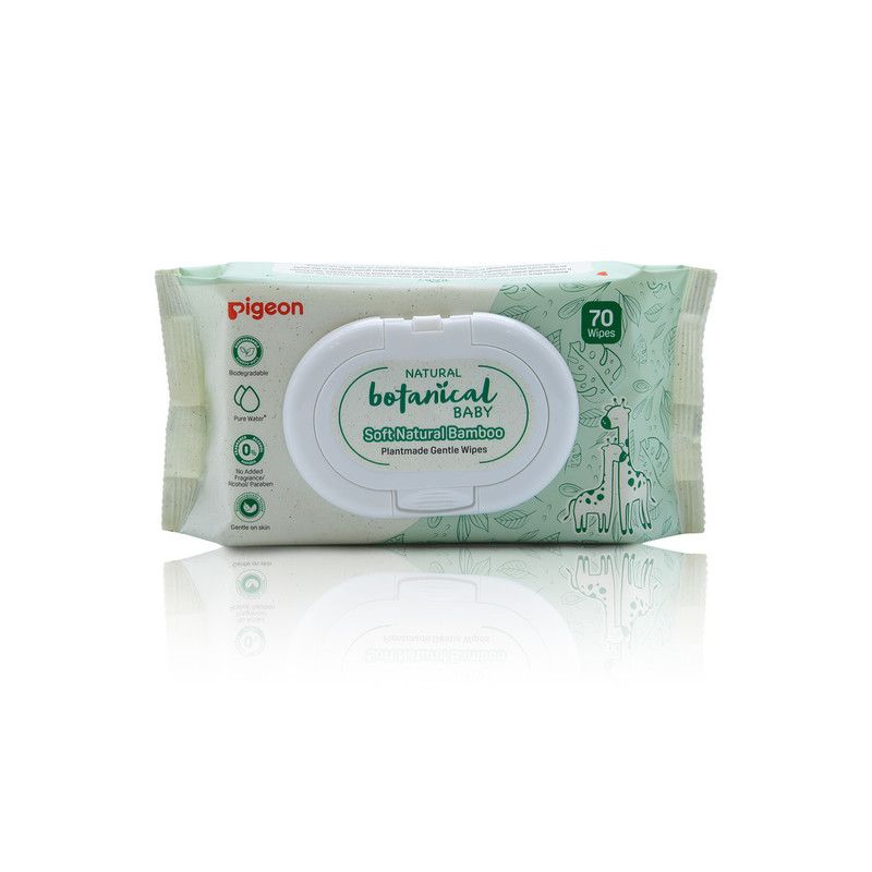 PIGEON NATURAL BOTANICAL PLANTMADE GENTLE WIPES (70 SHEETS)