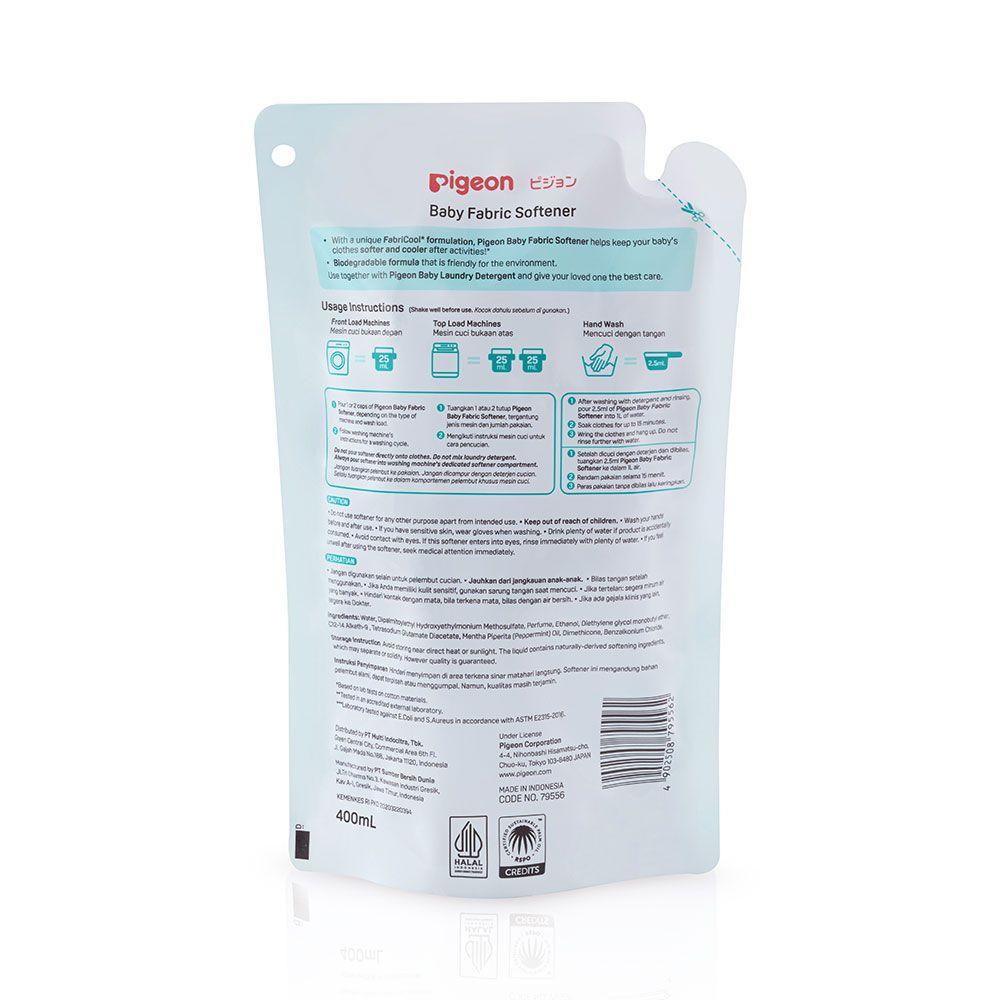 Pigeon Baby Fabric Softener 400ml Refill