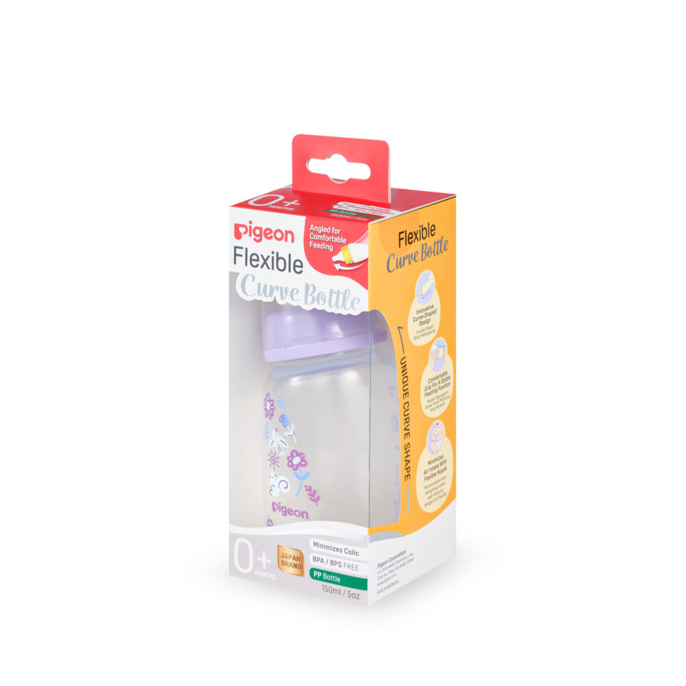 CURVE NURSING BOTTLE PP 150ML GARDEN