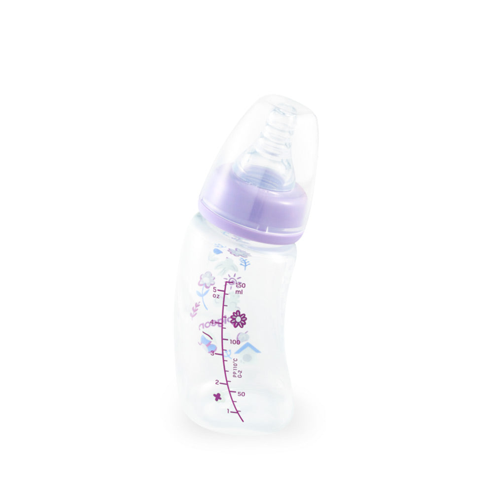 CURVE NURSING BOTTLE PP 150ML GARDEN