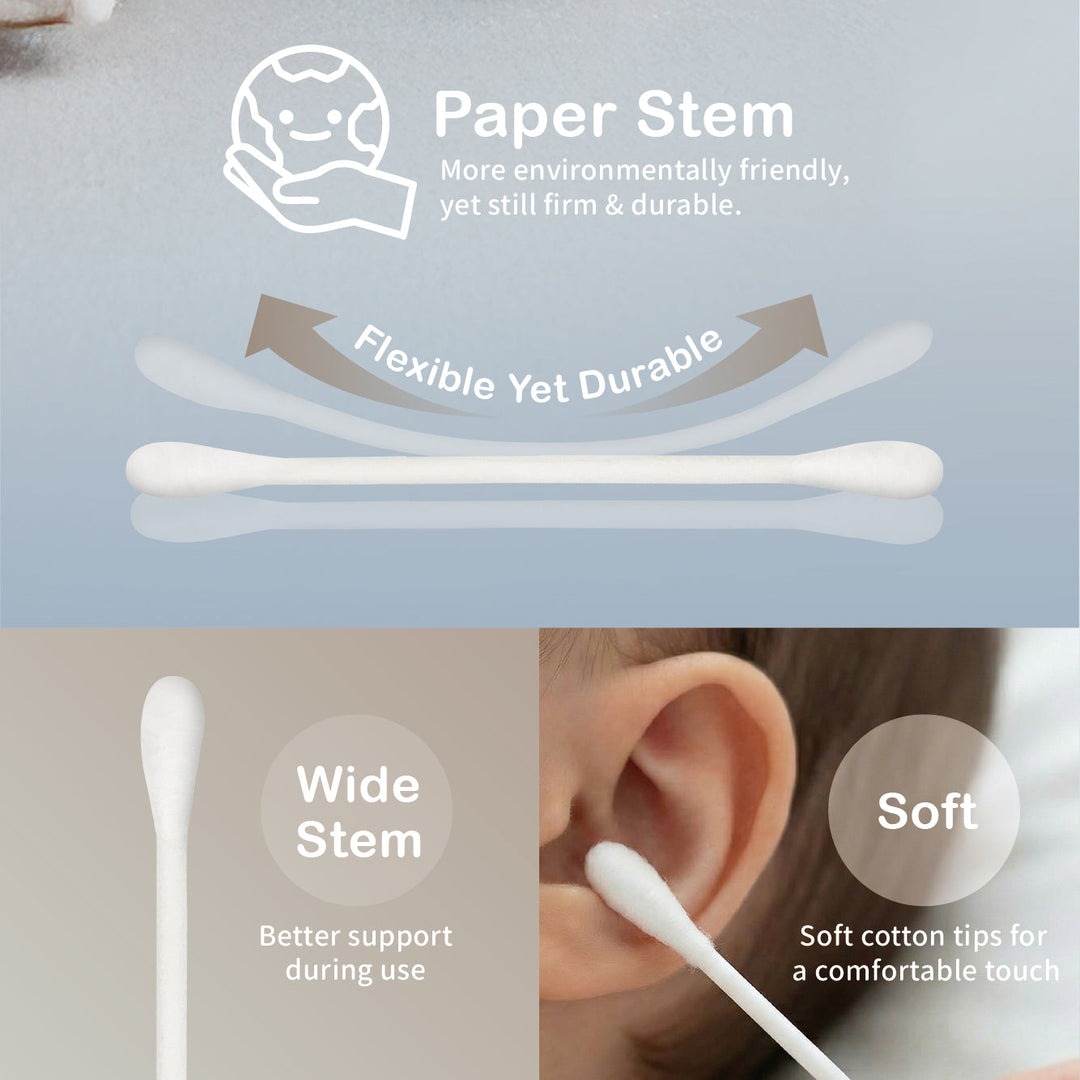 Farlin Paper Stem Cotton Swabs