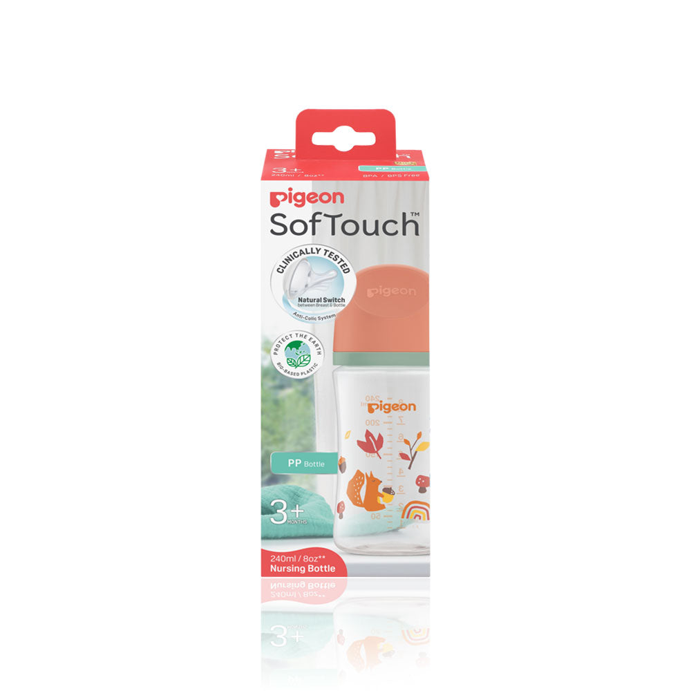SOFTOUCH BPP NURSING BOTTLE 240ML AUTUMN