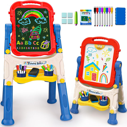 3-in-1 Double-Sided Kids' Standing Art Easel Set | N-1099 Navy Blue