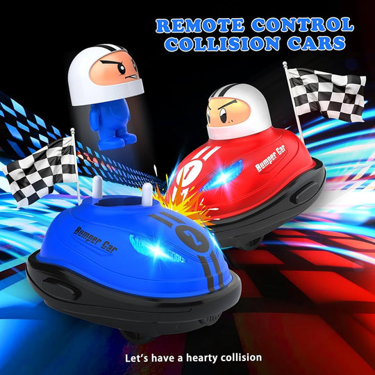 Remote Control Bumper Dodging Collision Cars - 2 Players Battle Game