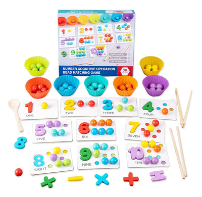 Wooden Number Cognitive Matching Game