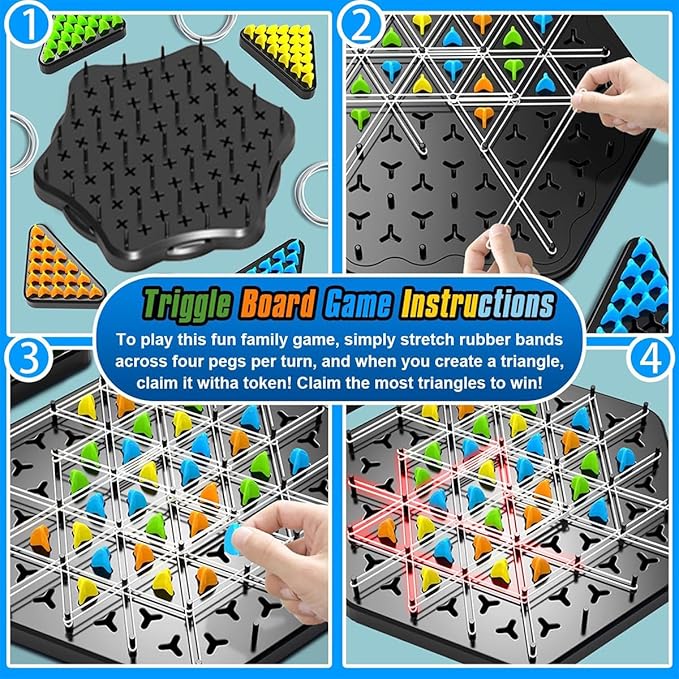 Chain Logic Chess Triggle Rubber Band Multiplayer Game