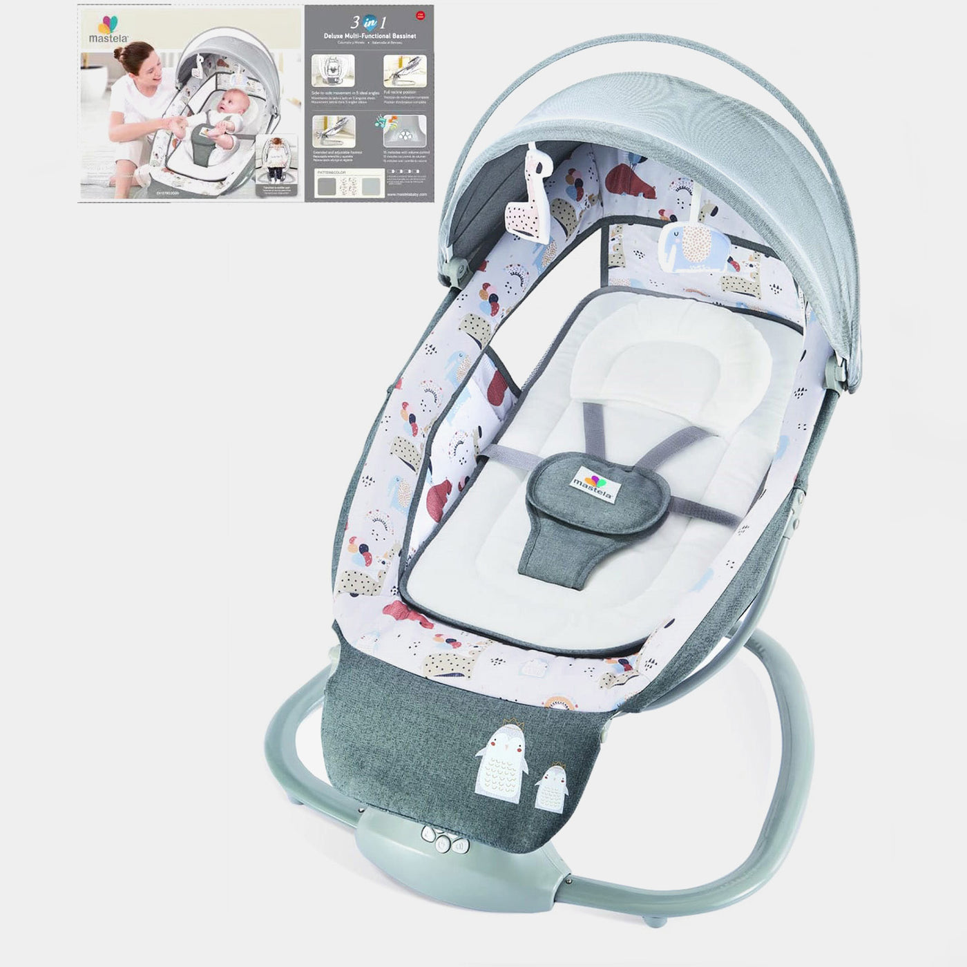 Mastela 3-in-1 Deluxe Multi-Functional Bassinet/Swing(8208)