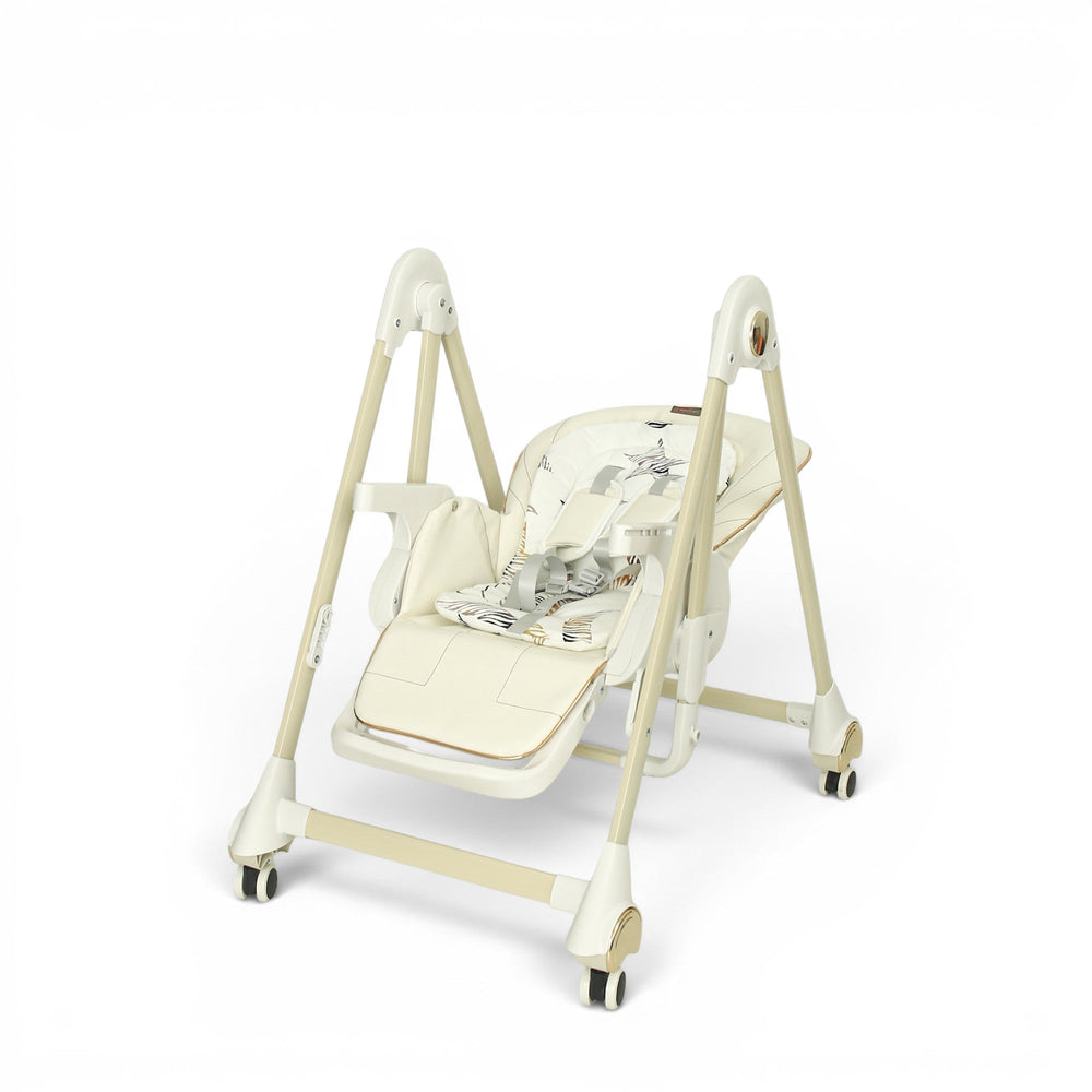 TINNIES BABY HIGH CHAIR WITH SWING - WHITE