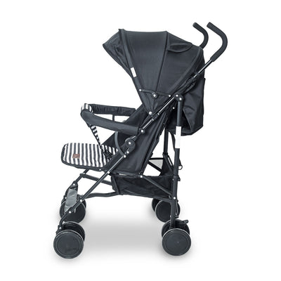 TINNIES BABY STROLLER BUGGY - BLACK STRIPPED