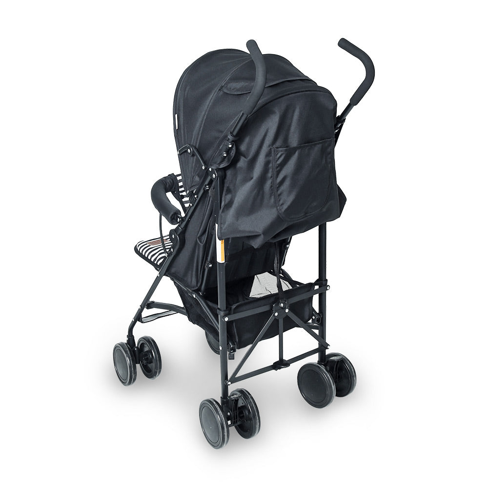 TINNIES BABY STROLLER BUGGY - BLACK STRIPPED