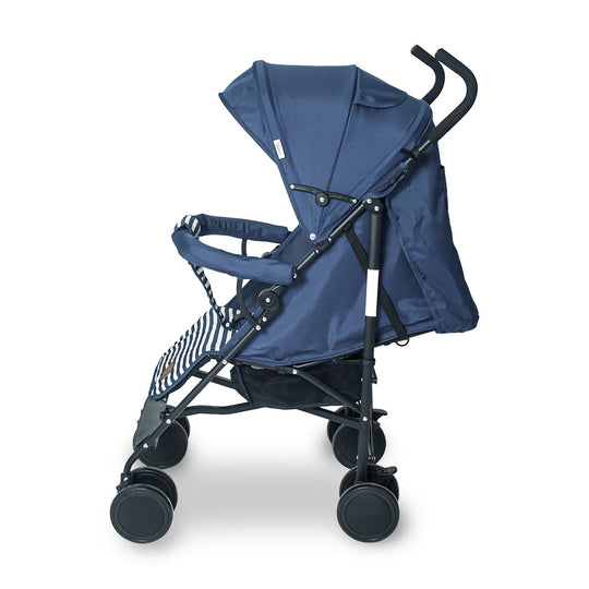 TINNIES BABY STROLLER BUGGY - NAVY BLUE STRIPPED