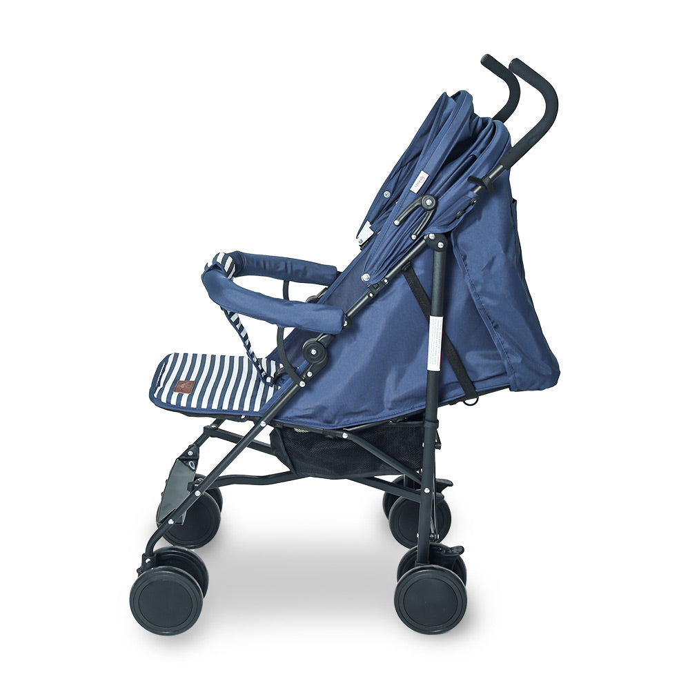 TINNIES BABY STROLLER BUGGY - NAVY BLUE STRIPPED