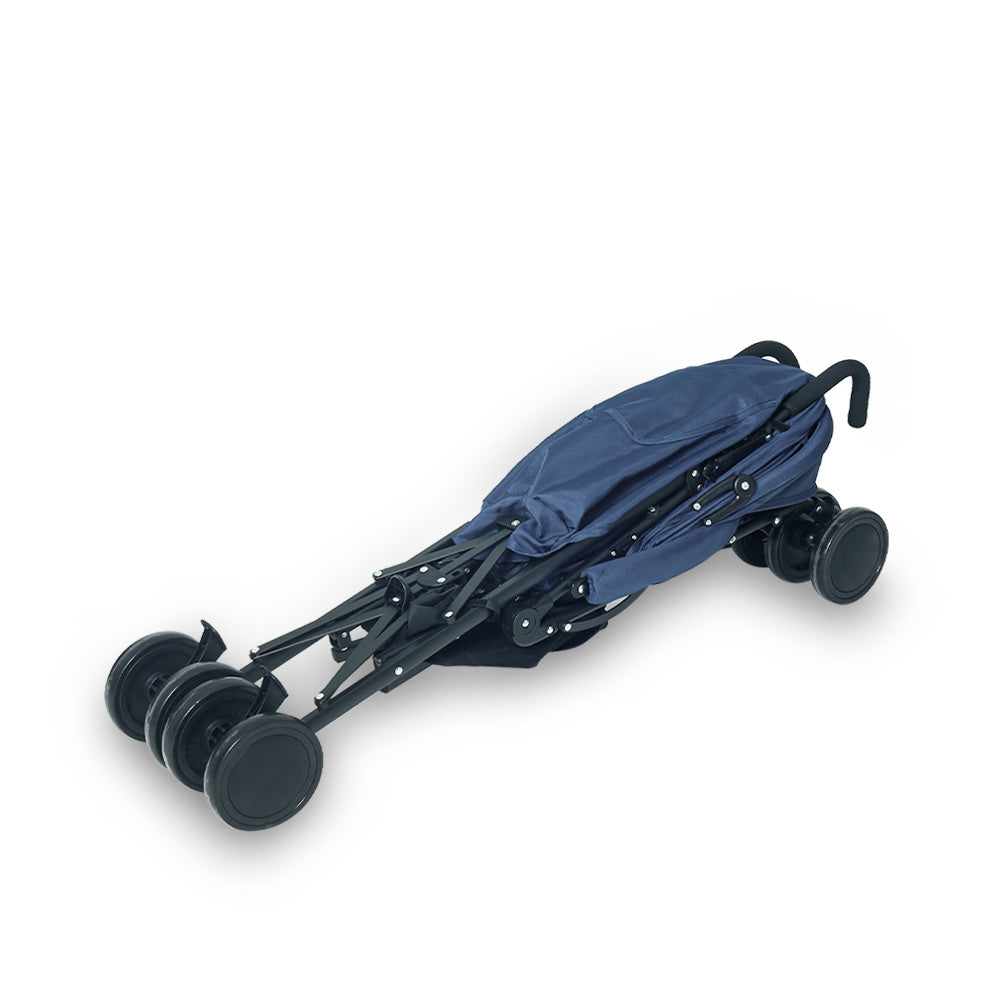 TINNIES BABY STROLLER BUGGY - NAVY BLUE STRIPPED