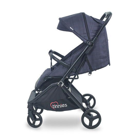 TINNIES STROLLER AUTO FOLDING-NAVY BLUE  T105-044