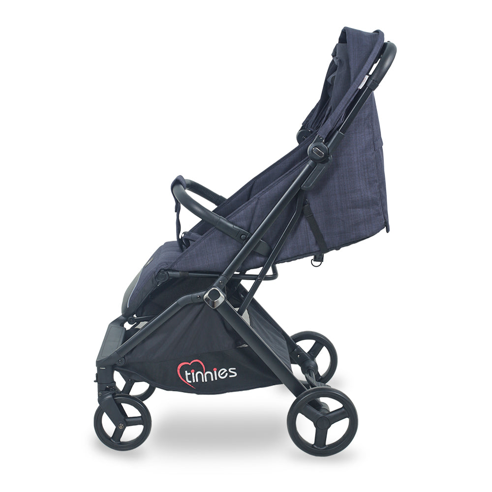 TINNIES STROLLER AUTO FOLDING-NAVY BLUE  T105-044