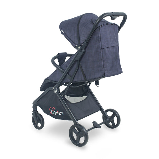 TINNIES STROLLER AUTO FOLDING-NAVY BLUE  T105-044