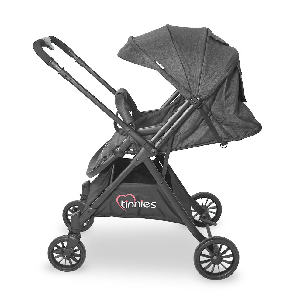 TINNIES REVERSIBLE BABY STROLLER - BLACK