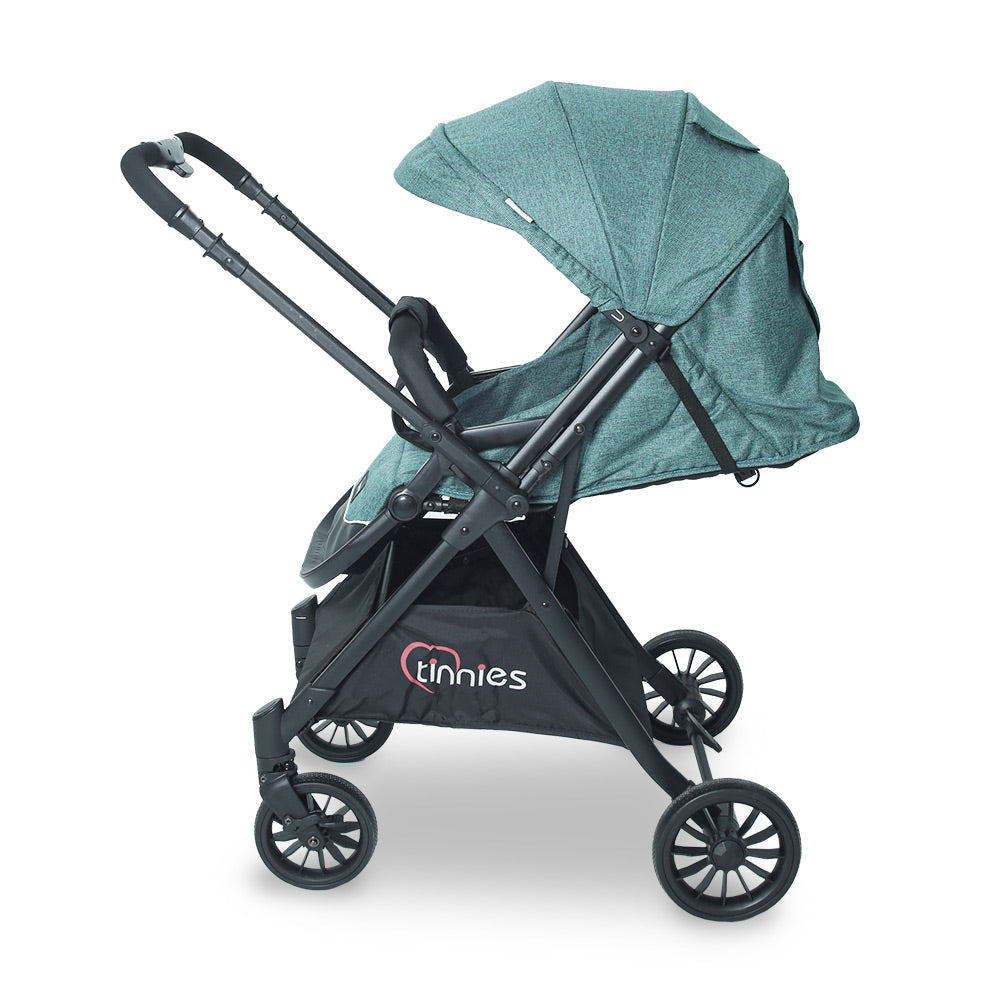 TINNIES REVERSIBLE BABY STROLLER - GREEN