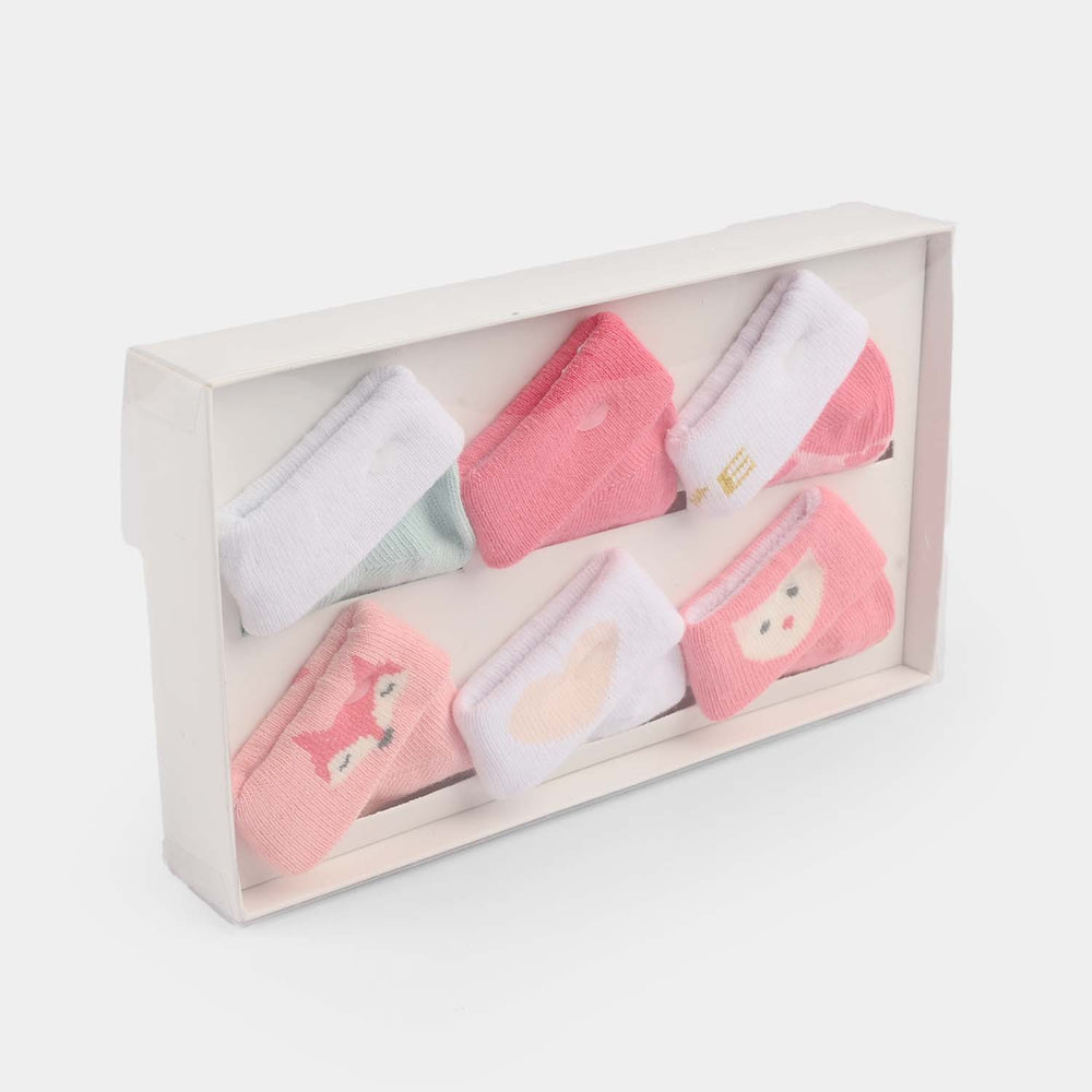 Baby Socks Set (6 Pairs) | 0-9M