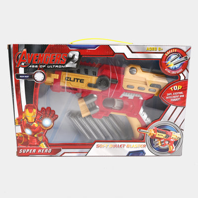 Super Hero Soft Bullet Blaster Toy