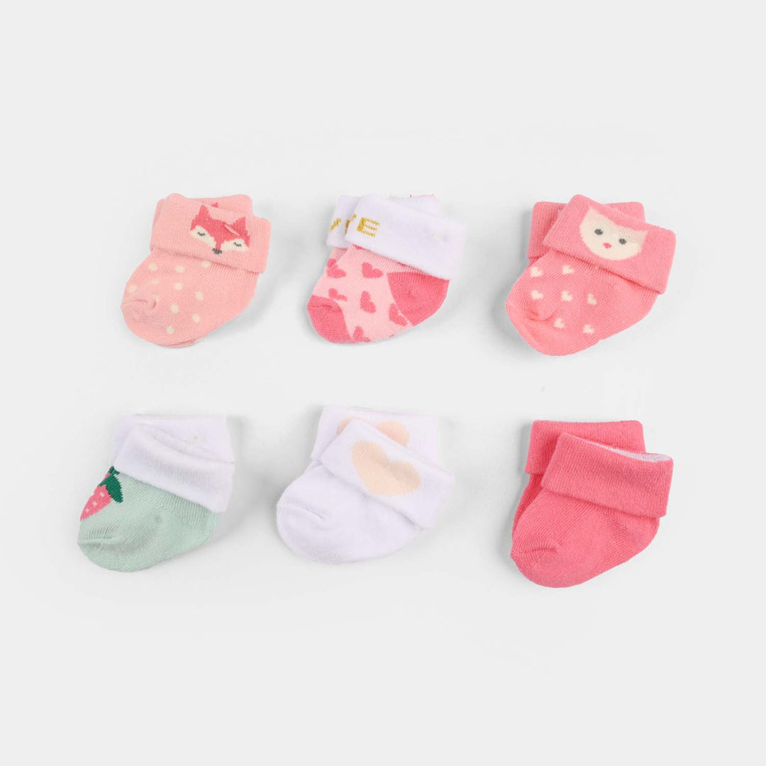 Baby Socks Set (6 Pairs) | 0-9M