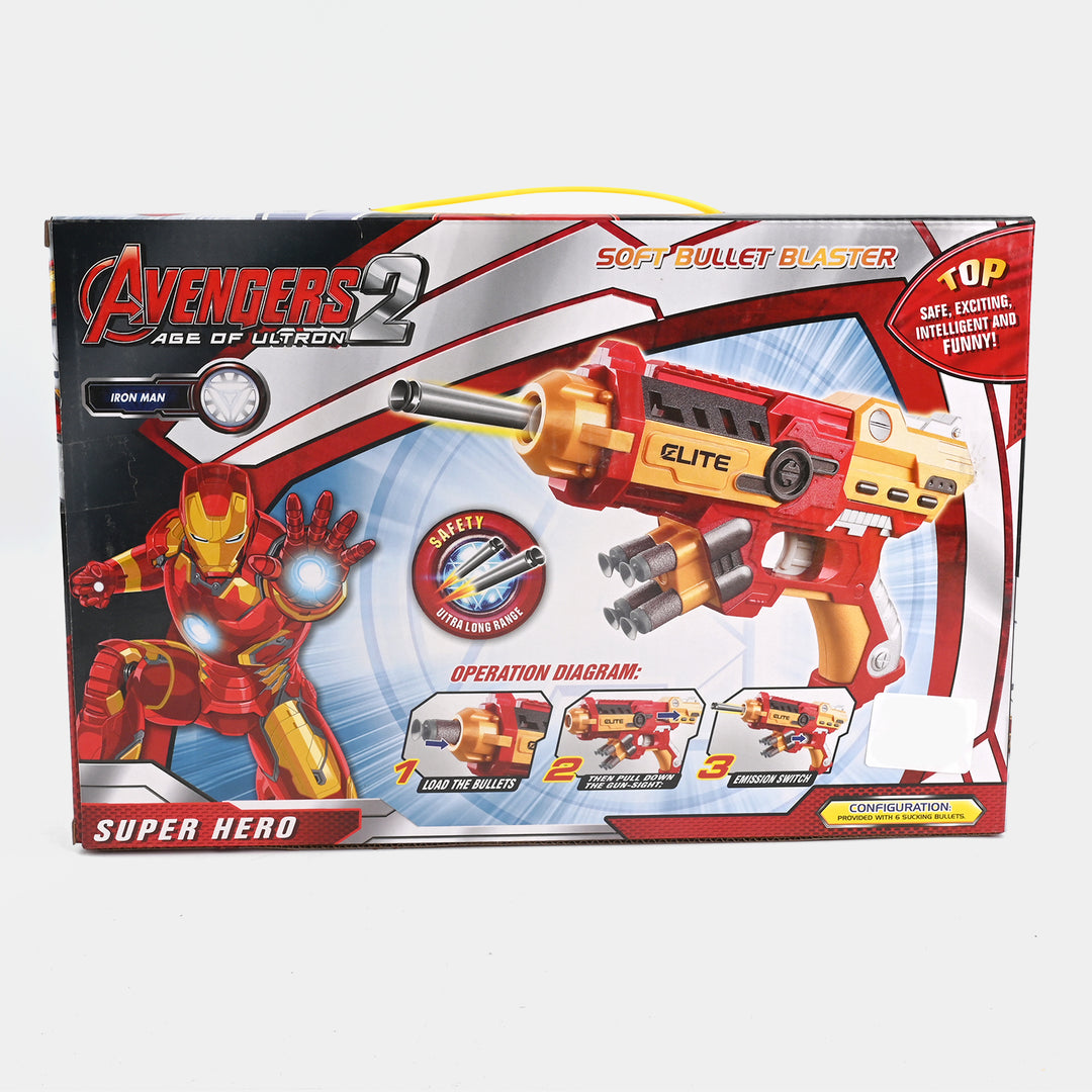 Super Hero Soft Bullet Blaster Toy