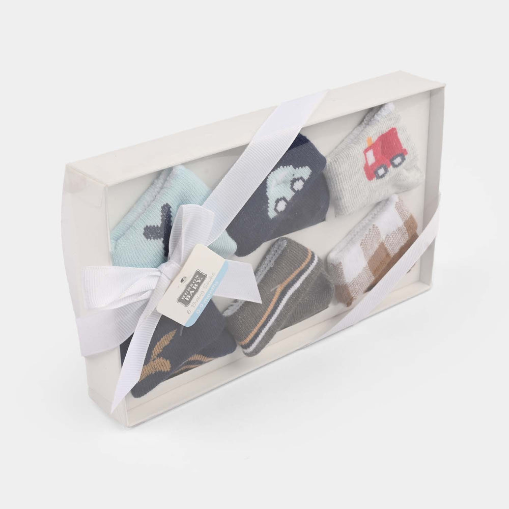 Baby Socks Set (6 Pairs) | 0-9M