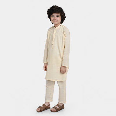 Boys Cotton Slub 2 Piece Suit