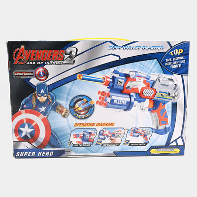 Super Hero Soft Bullet Blaster Toy