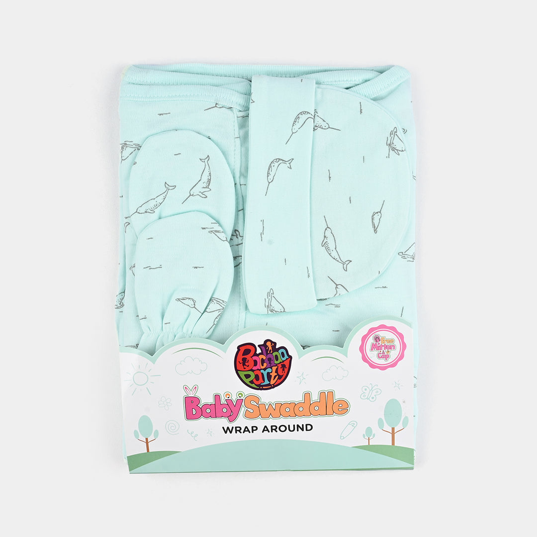 Infant Big Swaddle with Cap & Mittens